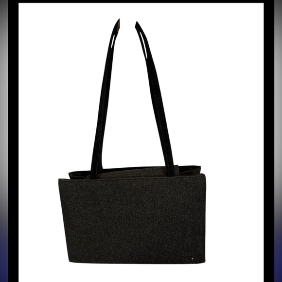 Kate Spade New York Leather Shoulder Straps Tote Bag w Wool Exterior - Picture 3 of 4